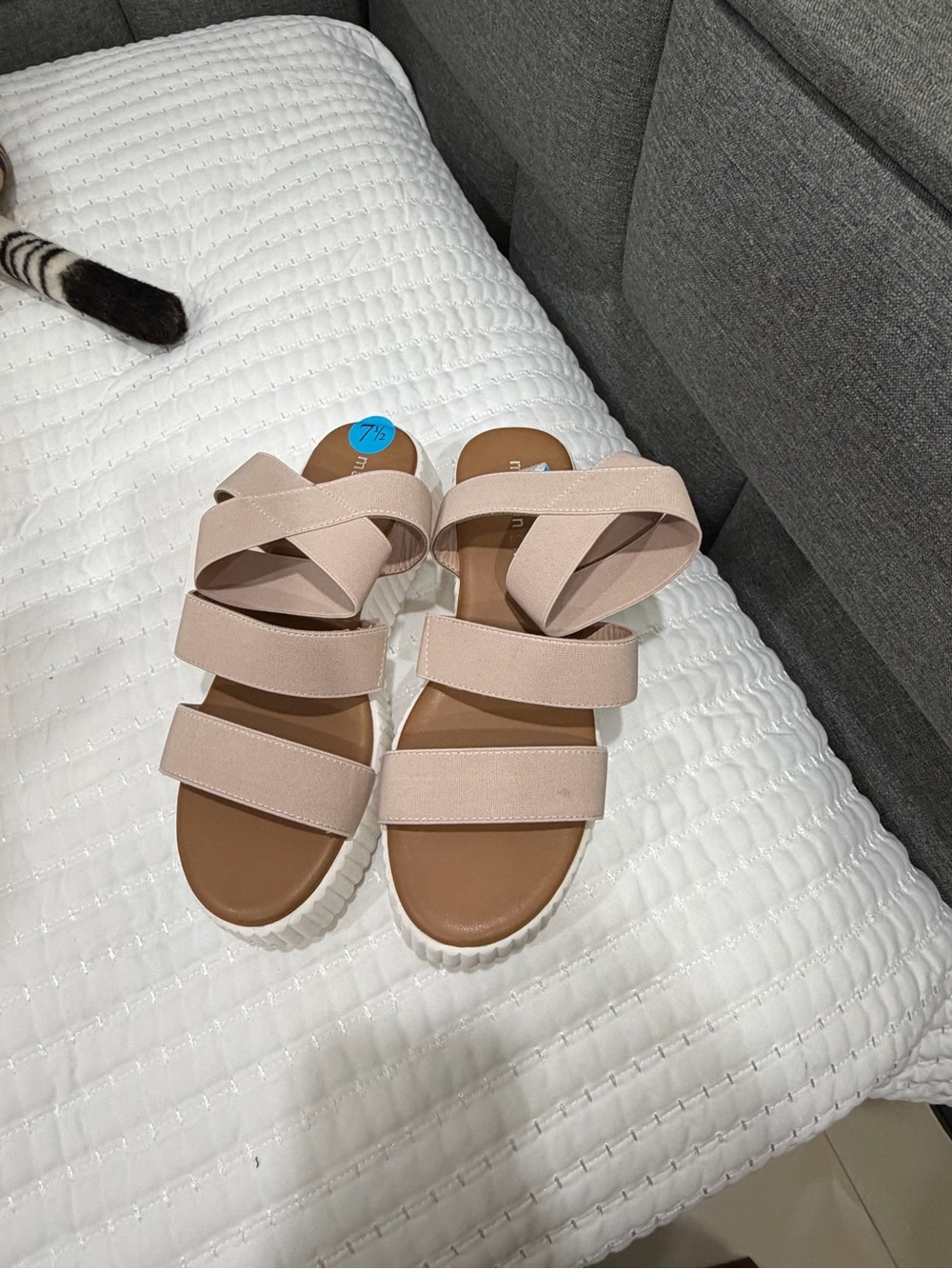 Madden Girl Blush Strappy Slide Sandals